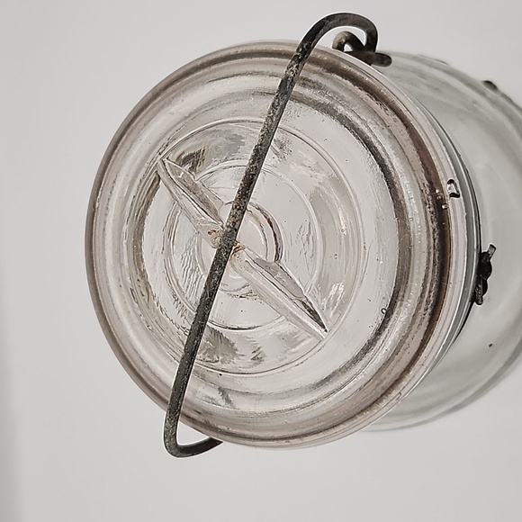 Vintage Atlas E-Z Seal Mason Clear Glass Quart Jar - Picture 5 of 6